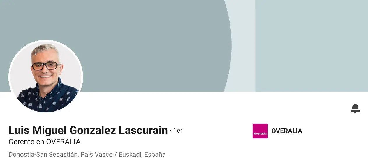 Luis Miguel Gonzalez Lascurain, Gerente Overalia, Donostia-San Sebastian