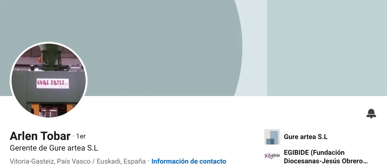 Arlen Tobar, Gerente de Gure Artea, Vitoria-Gasteiz